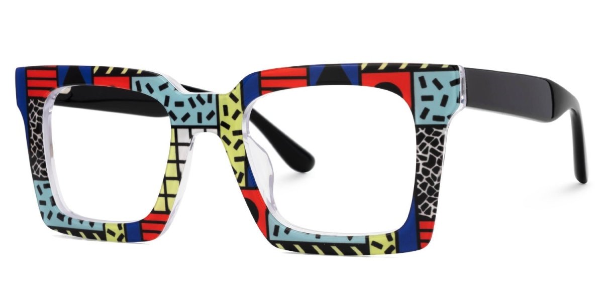 CUBIQ, lente de pasta. Lente de Colores. Lente wayfarer. Lente con filtro luz azul. Lente personalizado