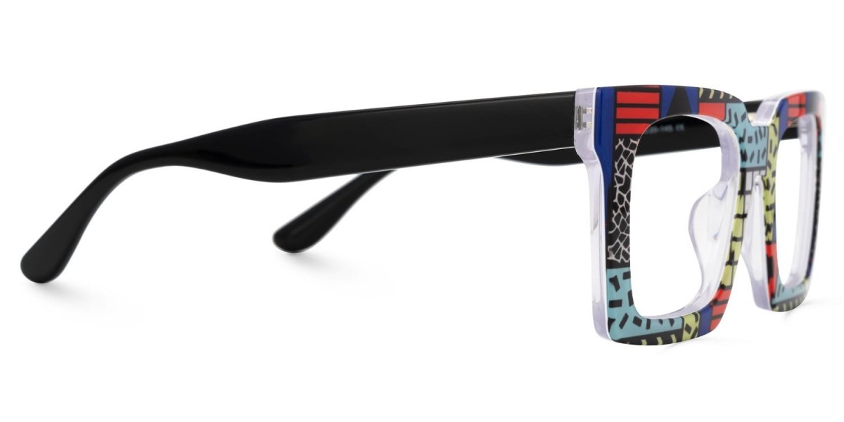 CUBIQ, lente de pasta. Lente de Colores. Lente wayfarer. Lente con filtro luz azul. Lente personalizado