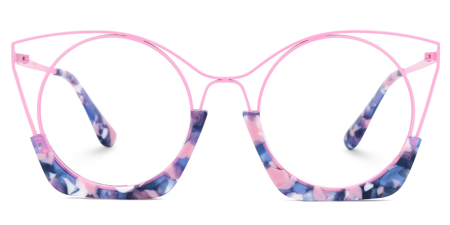 Armazón de titanio. Armazón rosa. Armazón para mujer. Armazón para graduar.