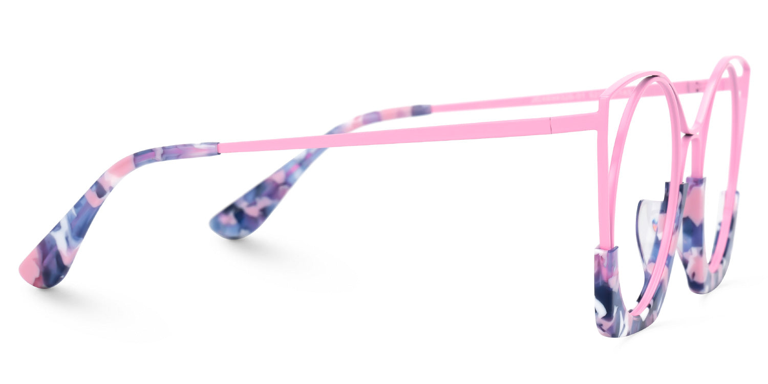 Armazón de titanio. Armazón rosa. Armazón para mujer. Armazón para graduar.