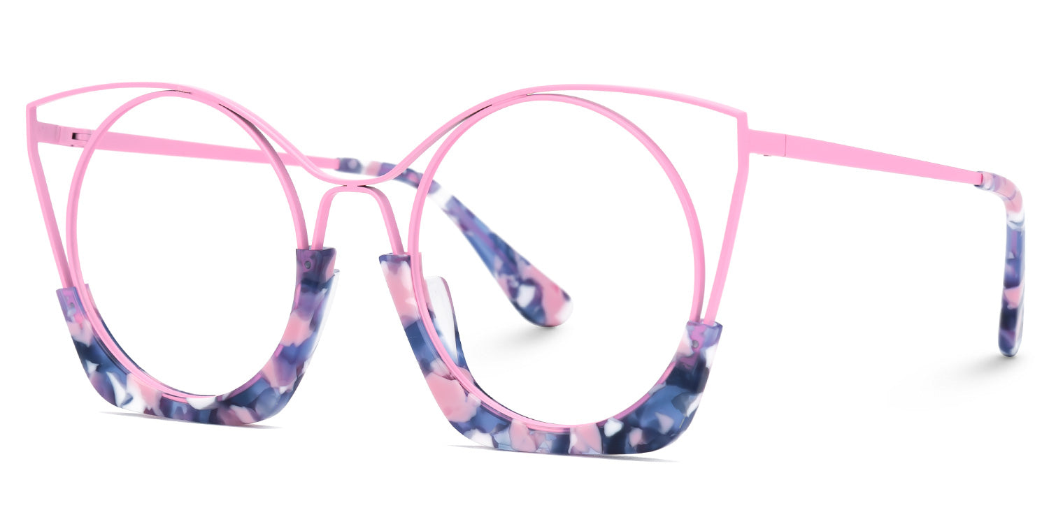 Armazón de titanio. Armazón rosa. Armazón para mujer. Armazón para graduar.