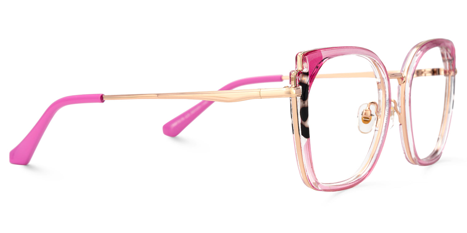 Armazón rosa. Armazón ligero. Armazón para mujer. Armazón para graduar
