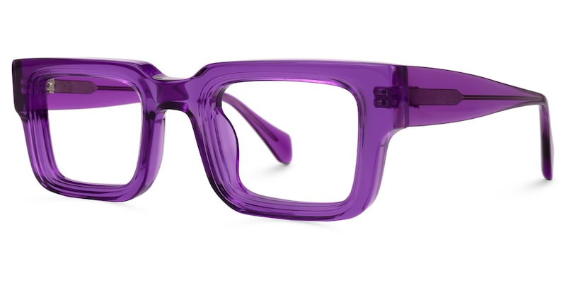 JASPER, lentes de pasta morada transparente