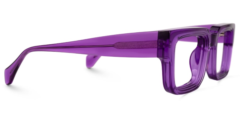JASPER, lentes de pasta morada transparente