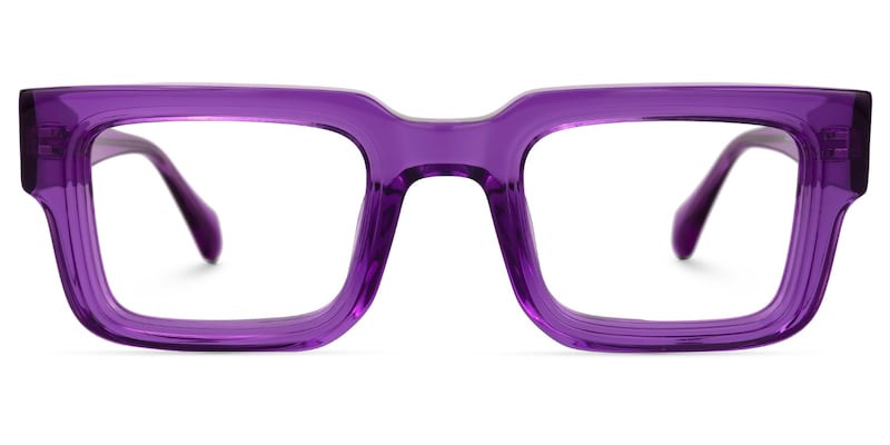 JASPER, lentes de pasta morada transparente