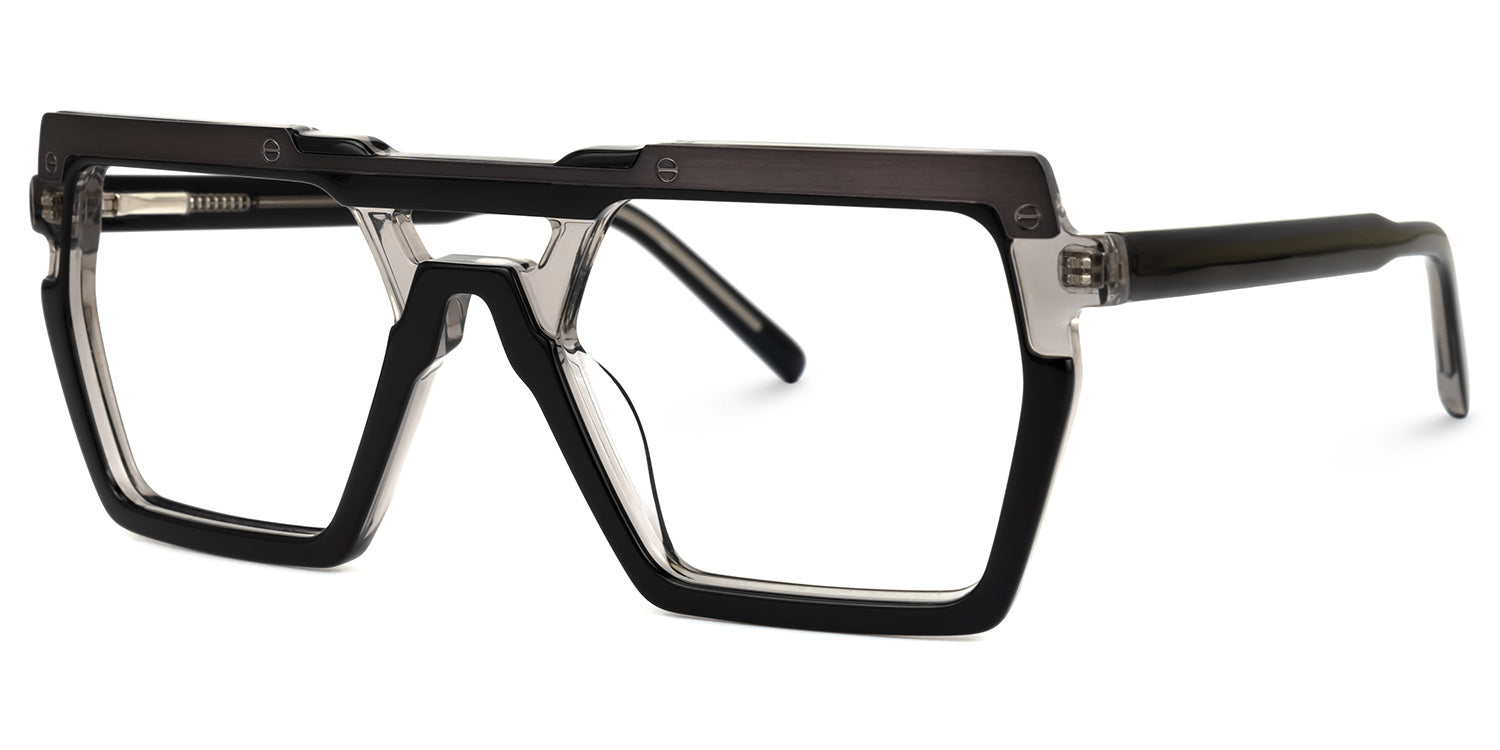 LAMBO. Lente de armazón negro. Lente tipo aviador. Lente con filtro luz azul. Lente personalizado. Lentes unisex. Lentes para computadora
