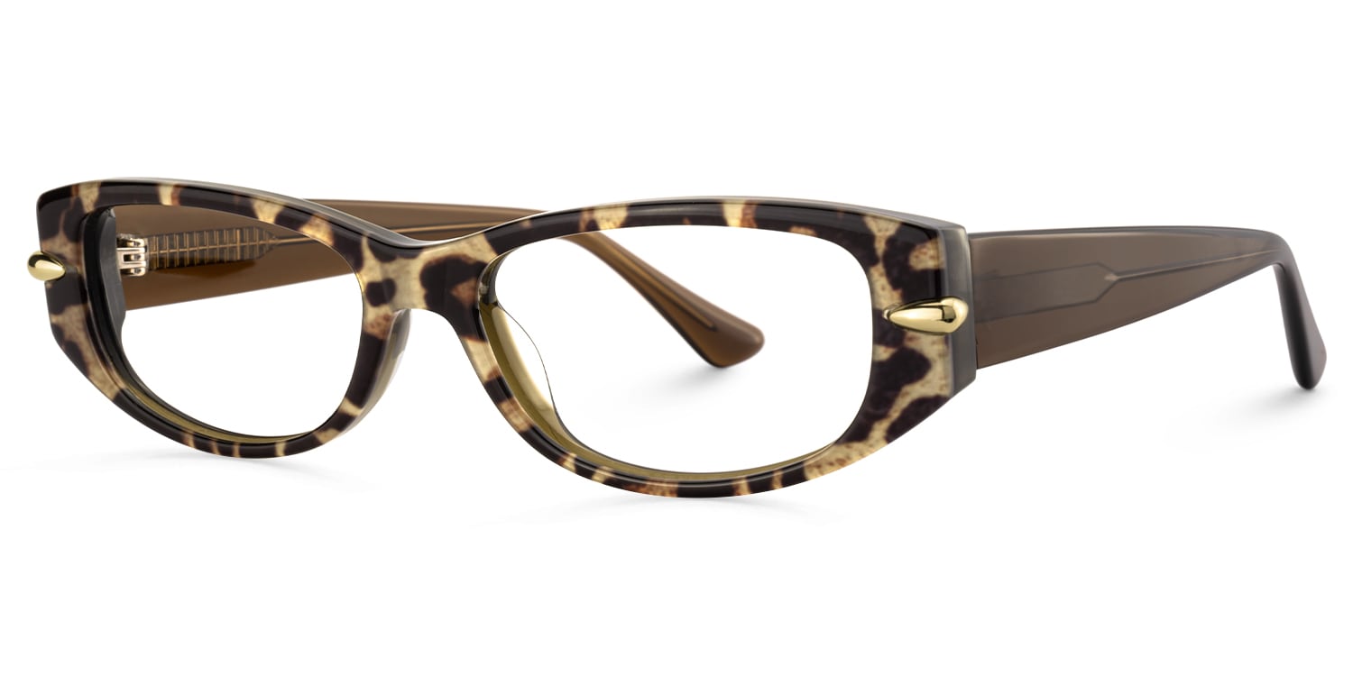 Armazón animal print. Armazón rectangular. Armazón ojo de gato. Armazón para graduar. Lentes para ver. Lentes para graduar
