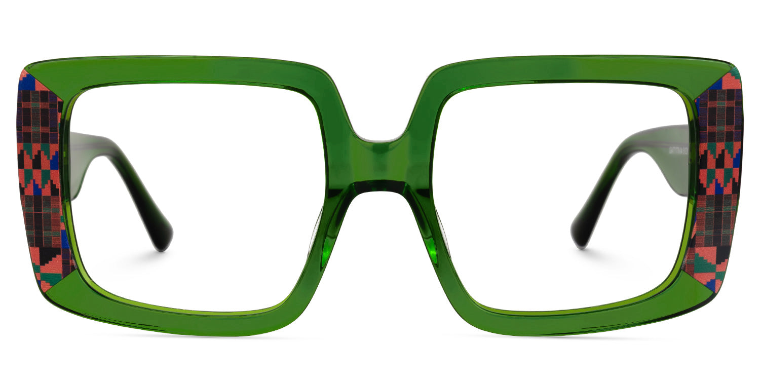 Armazón verde. Armazón cuadrado. Maxiglass. Armazón para graduar. Armazón moderno.