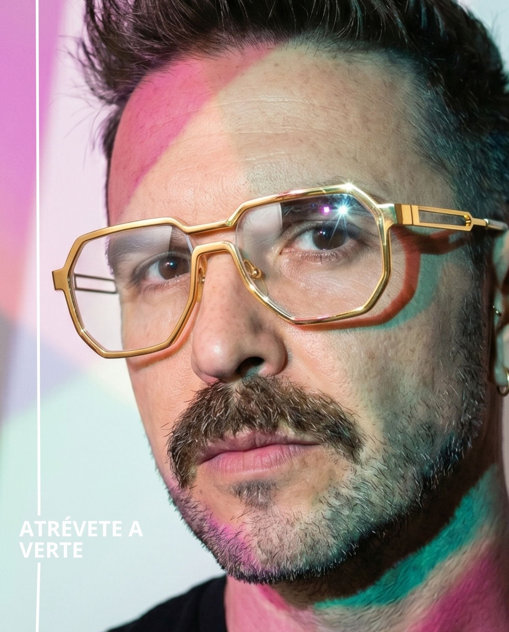 Armazon cuadrado. lentes con protección de luz azul. Blue Light. Filtro para la computadora. Lentes dorados. Lentes para hombre