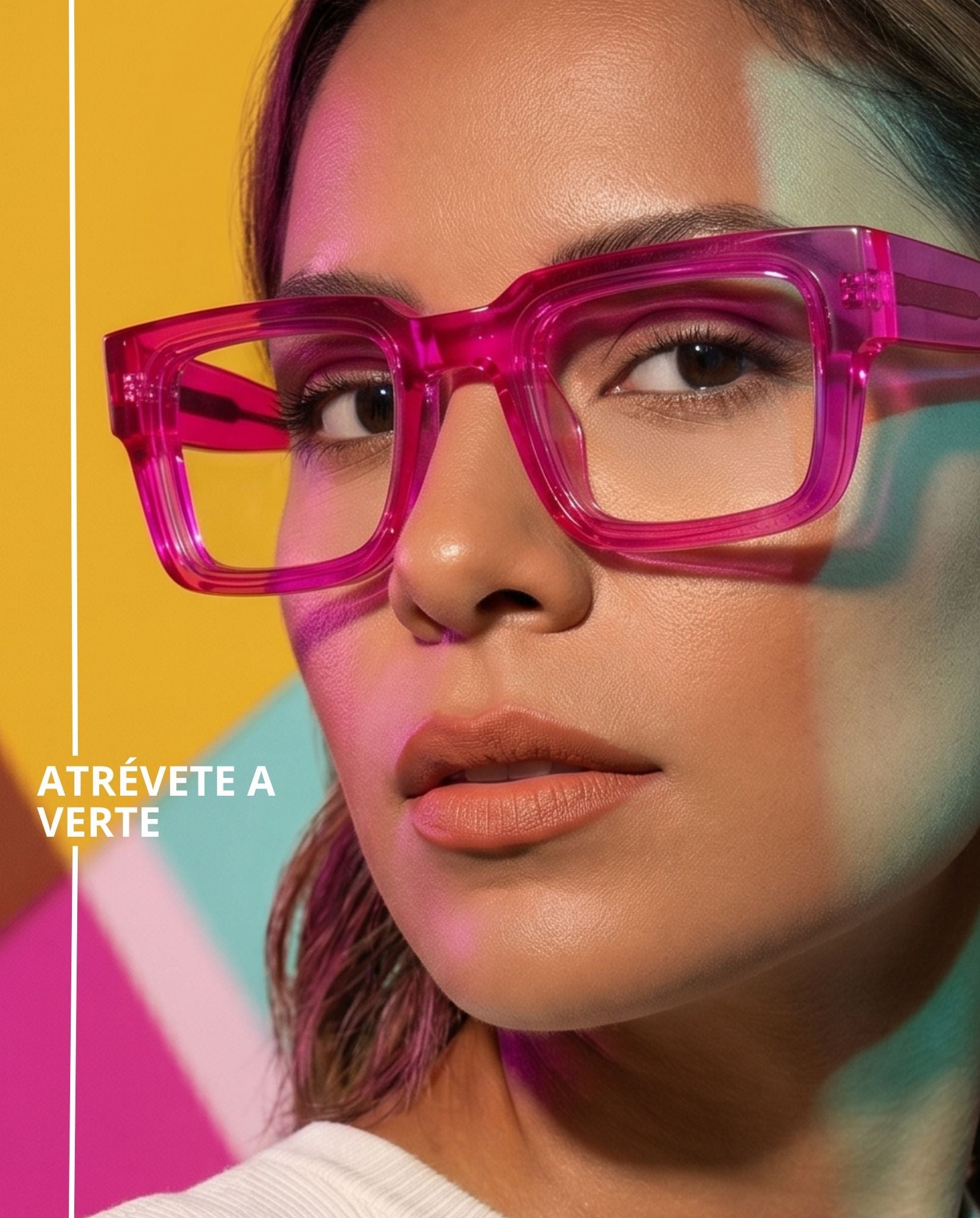 PINK LEMONADE, lente de pasta transparente rosa. Lente de Colores. Lente wayfarer. Lente con filtro luz azul. Lente personalizado. Lentes para mujeres