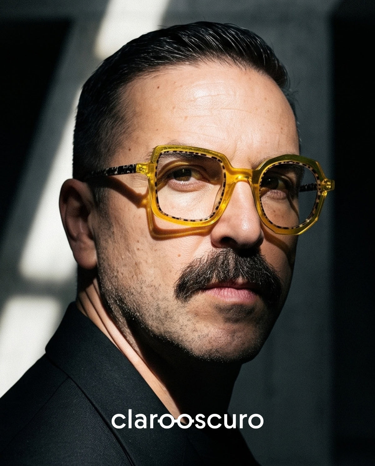 ROYALE YELLOW es un armazón que juega entre lo cuadrado y lo redondo, creando una silueta inesperada que rompe con las formas tradicionales.