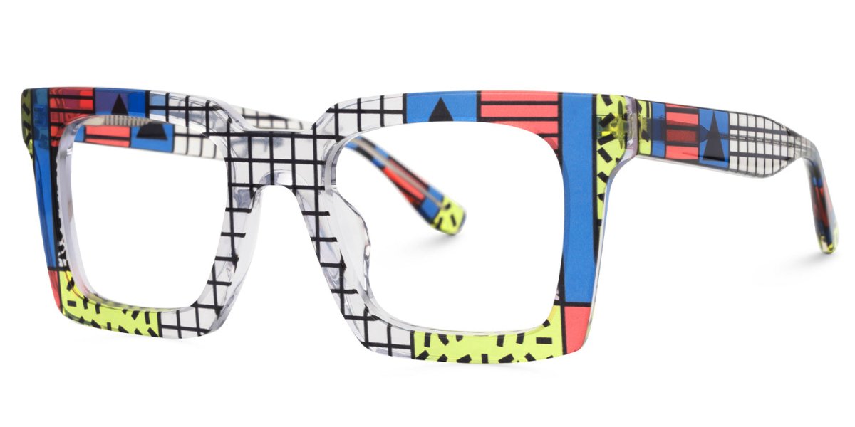 RUBIQ, lente de pasta transparente. Lente de Colores. Lente wayfarer. Lente con filtro luz azul. Lente personalizado