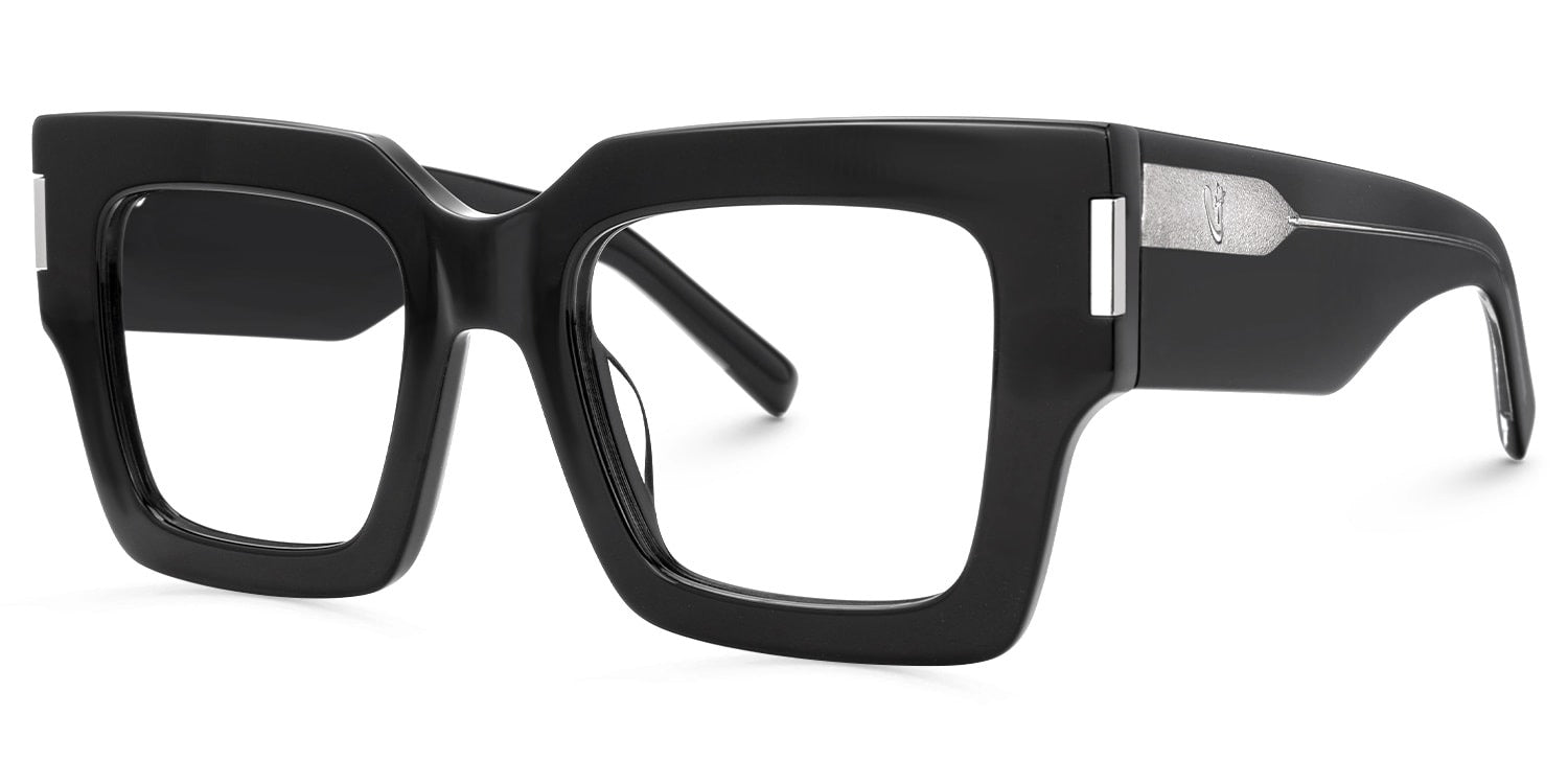 VANITY. Lente de pasta negra. Lente cuadrado. Lente con filtro luz azul. Lente personalizado. Lentes unisex. Lentes para computadora