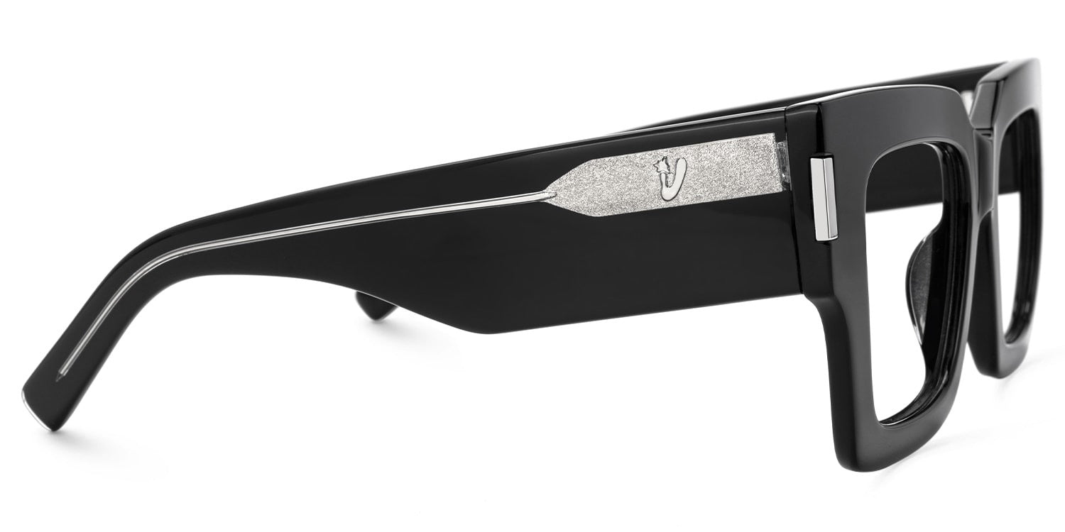 VANITY. Lente de pasta negra. Lente cuadrado. Lente con filtro luz azul. Lente personalizado. Lentes unisex. Lentes para computadora