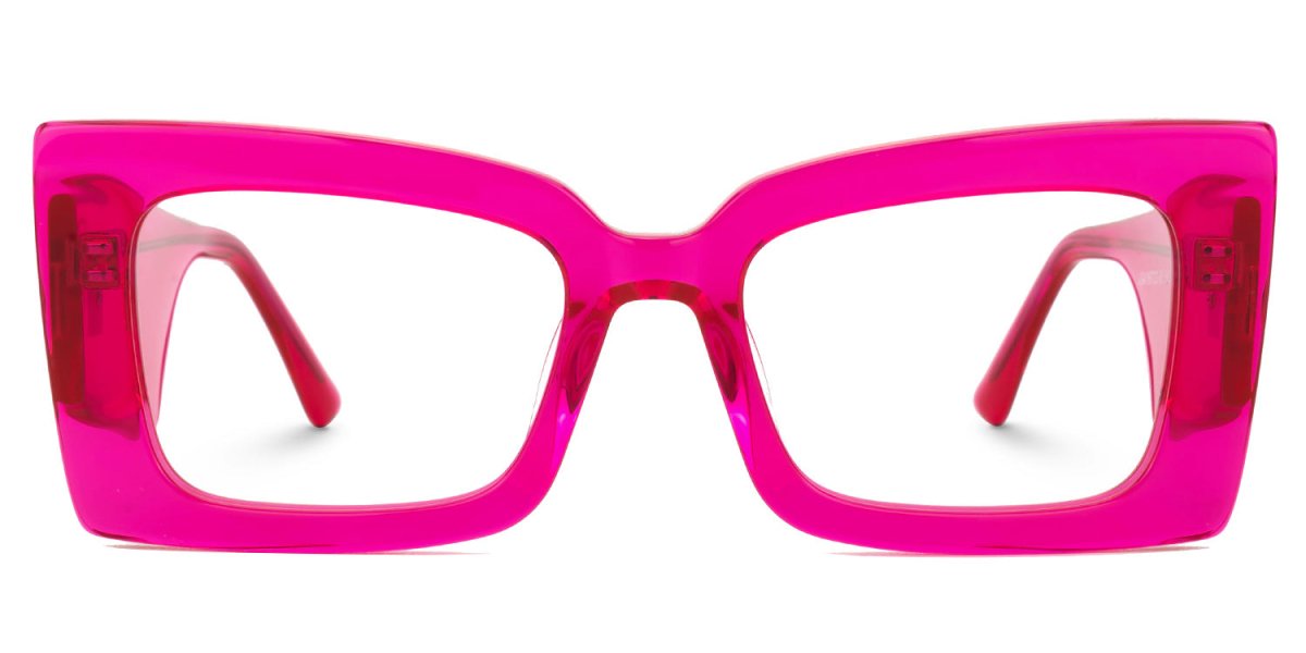 MIRANDA PINK - Armazón de pasta rosa transparente
