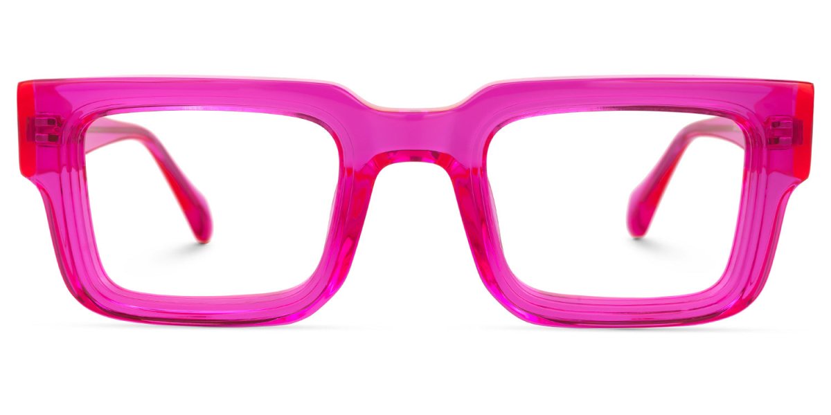 PINK LEMONADE, lente de pasta transparente rosa. Lente de Colores. Lente wayfarer. Lente con filtro luz azul. Lente personalizado. Lentes unisex