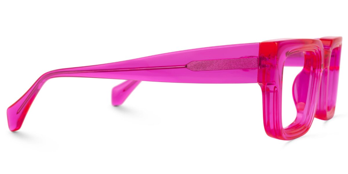 PINK LEMONADE, lente de pasta transparente rosa. Lente de Colores. Lente wayfarer. Lente con filtro luz azul. Lente personalizado. Lentes unisex