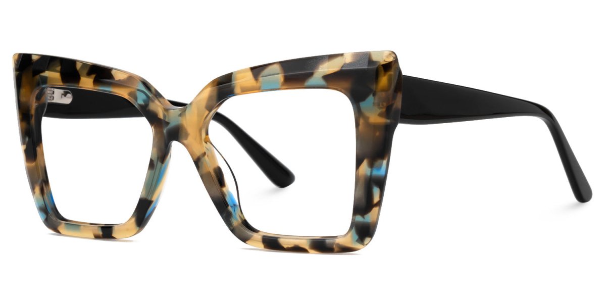 SHITARA - Lente de pasta camuflaje. Lentes carey. Lente ojo de gato. Lentes cuadrados. Lente con filtro luz azul. Lente personalizado. Lentes unisex